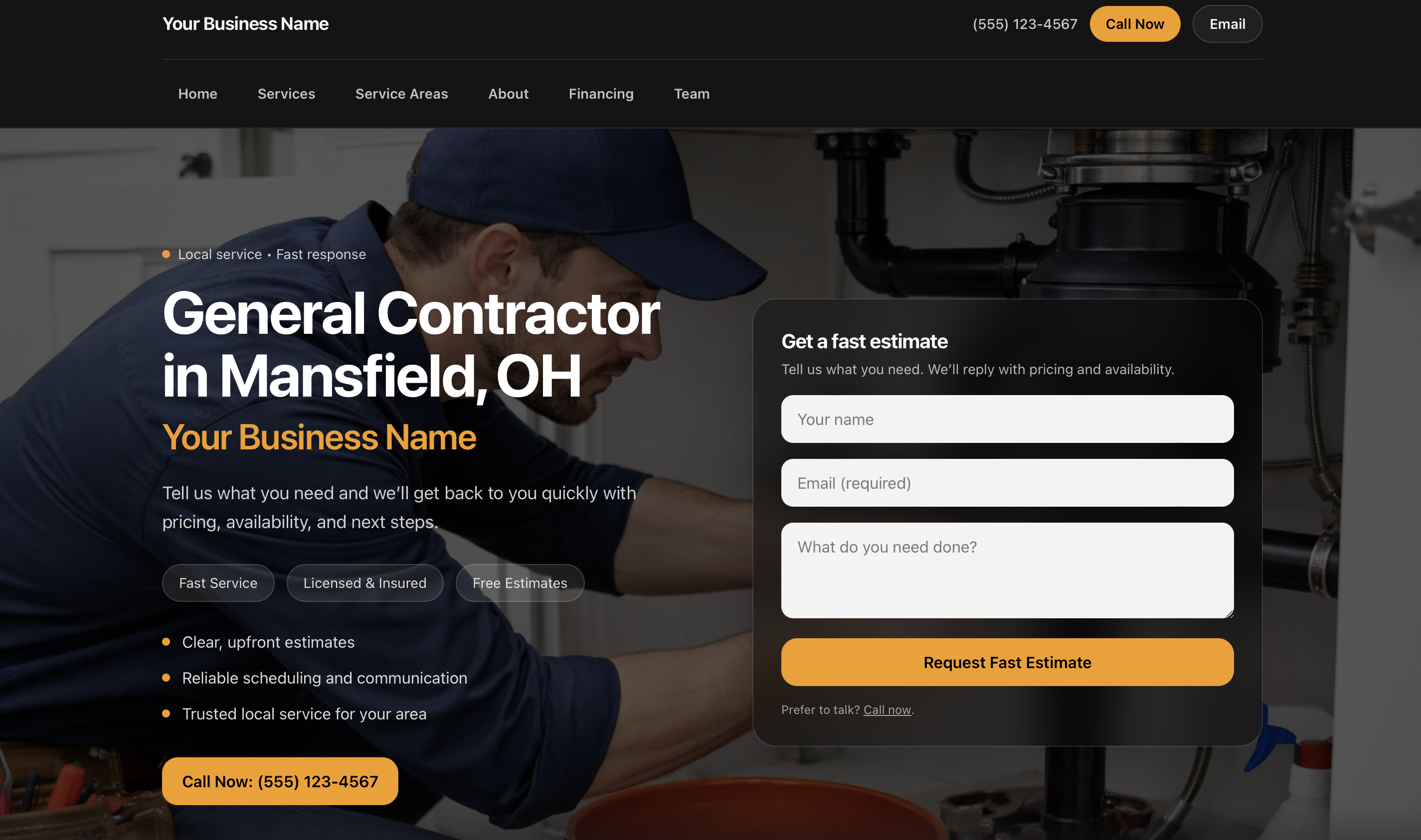 Live ClientCapture website example